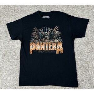 Pantera Shirt Adult Large Black Short Sleeve Concert World Tour 2023 Music Mens